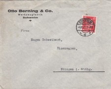 SCHWELM, Briefumschlag 1927