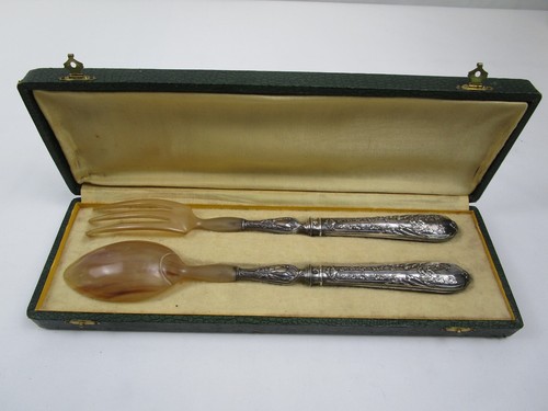 Salatbesteck jugendstil um - jugendstil,