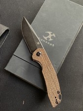Kansept Knives Mini Accipiter T2007A3 Front FlipperKnife Messer Micarta 154CM