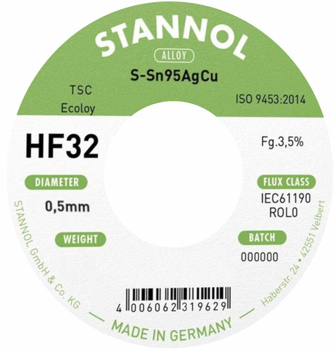 Stannol 5mm ecoloy tsc hf32 - tsc,