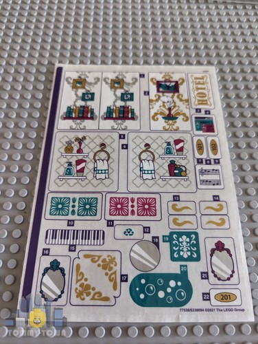 Lego friends aufkleberblatt - lego,