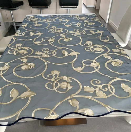 Tischdecke 170x170 cm blau - 170x170,