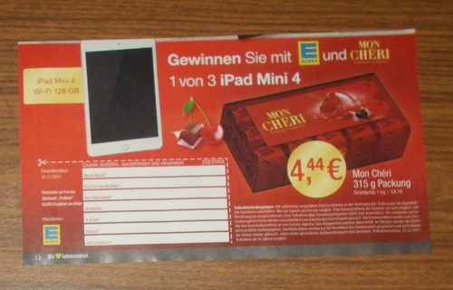 Seltene werbung ferrero mon - ferrero,