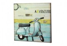Wandbild vespa aus holz - wandbild, &
