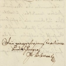 Autograph Kolowrat Krakowsky