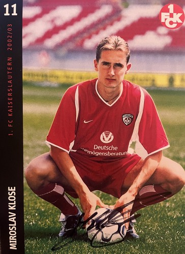 Miroslav klose autogrammkarte - klose,