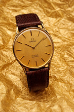 VINTAGE OMEGA GELBGOLD DEVILLE