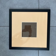 Hochwertiger Bilderrahmen Alu gebürstet für Foto Poster, Paspartout, 45×45 cm