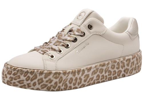 Tamaris plateau sneaker - plateau, leo