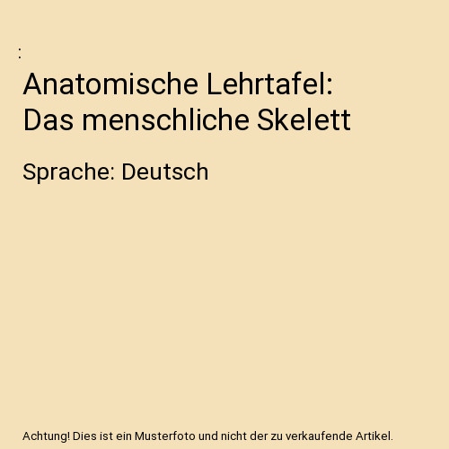 Anatomische lehrtafel das - lehrtafel:,