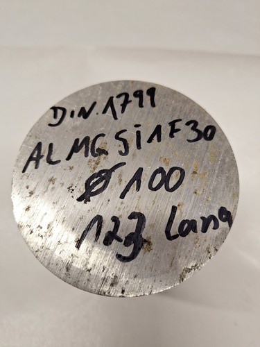 Aluminium rund 100 123mm - 100,,
