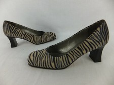PETER KAISER - hübsche Pumps - 38 - 5 - beige schwarz - Zebra Muster - TOP