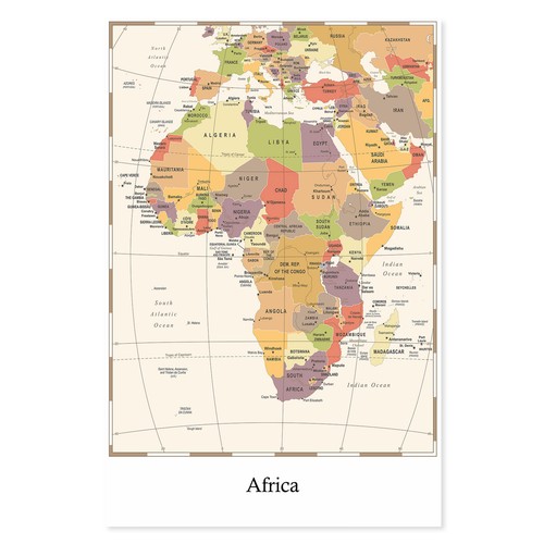 Postereck 4134 afrika - -,