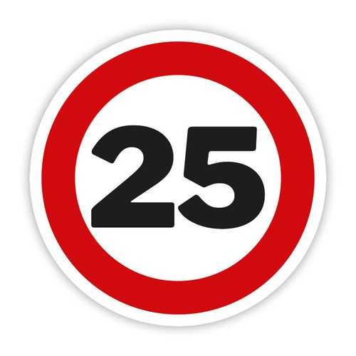 Geburtstag blechschild 2 - 25.,