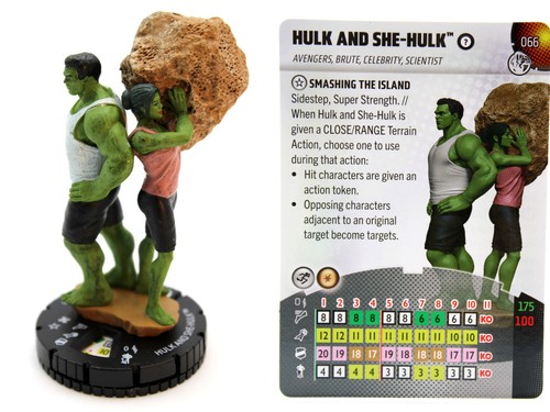 Heroclix 066 hulk and - -,