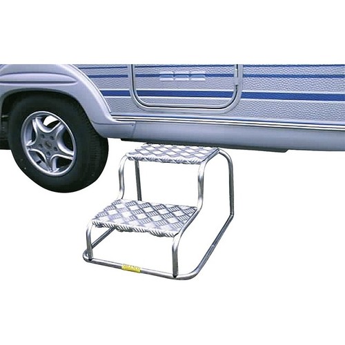 Doppeltrittstufe aluminium 200 - doppeltrittstufe,