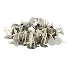 Teelichtdochte mit Metallplättchen (100x) für Kerzen und Teelichter