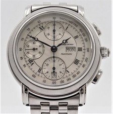 Wert 2850 € Maurice Lacroix Day Date Le Chronograph Automatik Uhr Edelstahl