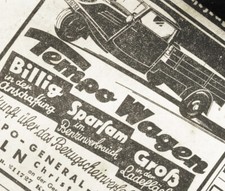 Goliath Tricycle " TEMPO Wagen