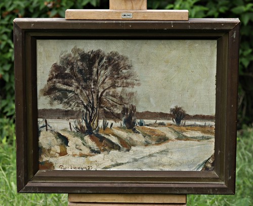 Winterlandschaft mit baum - winterlandschaft,