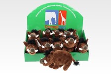 Kuscheltier Wildschwein Hauer Wild Tier  braun Länge 22 cm Plüschtier 1017050