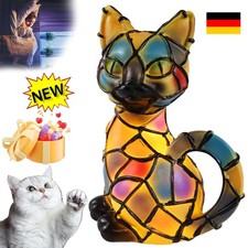 katzenlampe mosaik,leuchtende