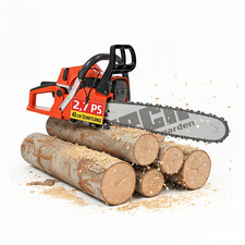 HECHT Kettensäge Motorsäge Benzin 2,1 kW / 2,7 PS 40 cm Schnittlänge ID7083