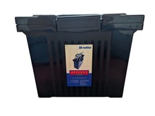 Tragbare Aktenbox, Rotho Spacemaker, ca. 37,5 x 17,5 x 31 cm, schwarz
