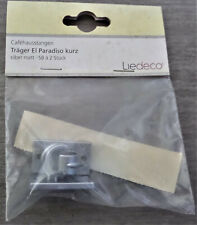 Liedeco Träger für Scheibenstangen El Paradiso kurz Cafehausstange silber matt 