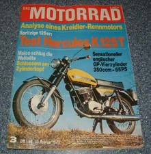 Das Motorrad 3/73 Hercules K 125, Kreidler Rennmotoren, Yamaha RD Modelle