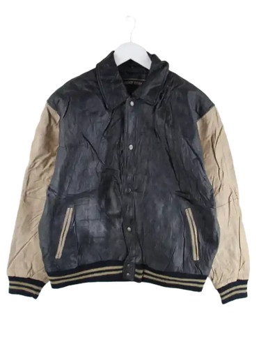 Vintage 90s college lederjacke - 90s,