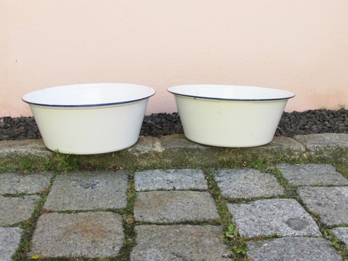 Alte rund emailwanne - alte,
