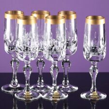 6 Schnapsgläser Likörgläser Hutschenreuther Drache Modell Belroy Goldrand Gläser