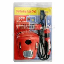 30W LÖTKOLBEN-KIT SET DRAHTPUMPE STÄNDER 240V WATT 1,3M KABEL HOHE QUALITÄT NEU