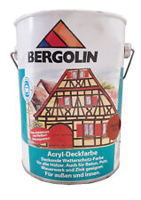 Bergotec Deckfarbe Acryl Holz Beton Putz Farbe Zink Mauer Restposten ausverkauf