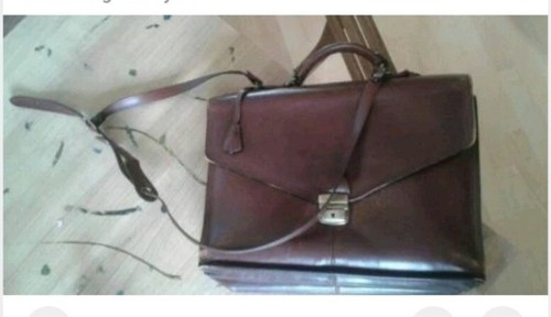 Vintagetasche leder akten - leder,
