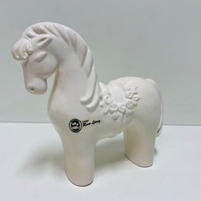 Rosa Ljung - Keramik Figur Pferd - Schweden Helsingborg Deko - 17,5 cm lang GUT