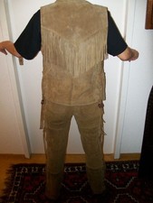 Wildleder Weste und Hose mit