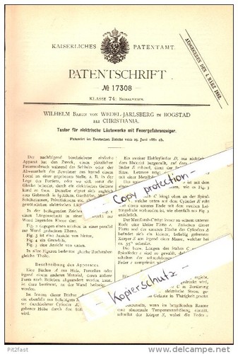 Original patent wilhelm baron - patent-,