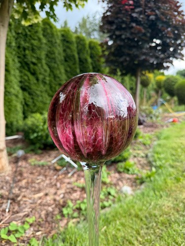 Optische glaskugel 15cm rosa - optische,