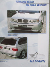 Hamann Motorsport BMW X5 5.0 E53 On Road Version Tuning  380ps Prospektblatt