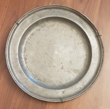 Zinnteller sehr alt antik KIK? Tanzender?