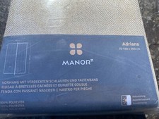 3-er SET edle 2x blickdichte VORHÄNGE 140x260 + 1x GARDINE MANOR SCHWEIZ NEU