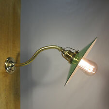 Antike Werkstattlampe Emailleschirm Wandlampe Wandausleger Antike Fabriklampe 4