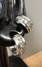 Schöne Ohrringe Silber 925 von ESPRIT mit weißen Steinen besetzt (AN7)