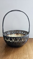 Korbschale Silber mit Glasschale