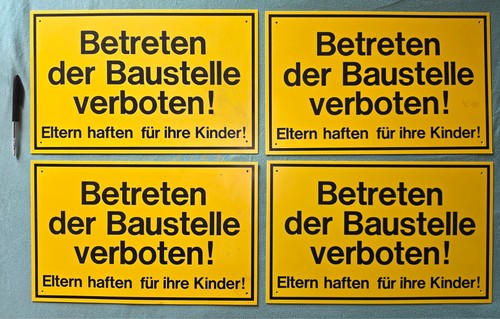 Schild betreten der - betreten,