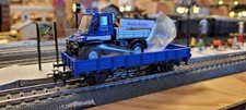 Märklin H0 00756-16 Niederbordwagen, DB, mit Metall THW Unimog, inkl. OVP - NEU