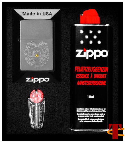 Zippo west cowboy geschenkset - west,