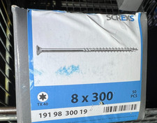 SWG Holzbauschrauben 8x300mm 50Stück seko verz. Konstruktionsschrauben  / H2Reg8